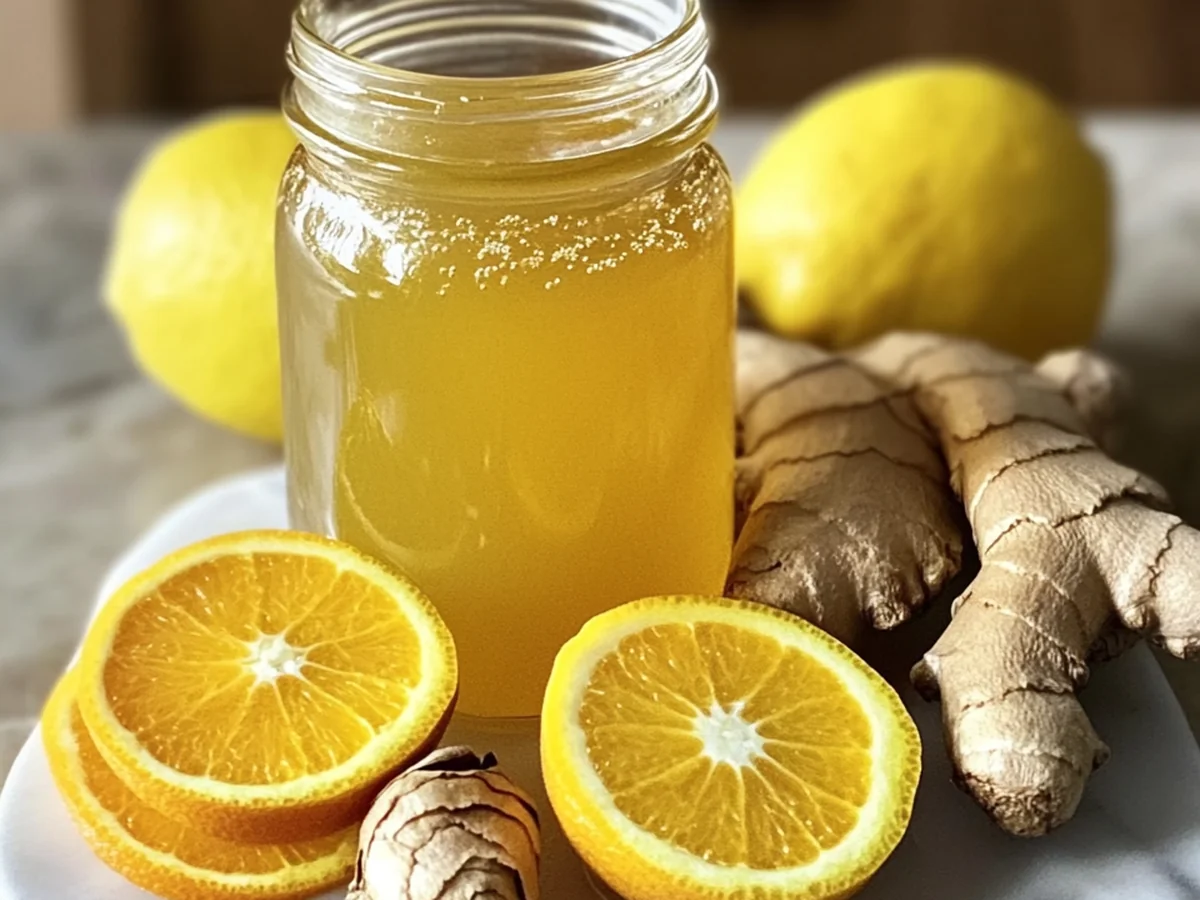 Amazing Zesty Ginger Citrus Honey Elixir