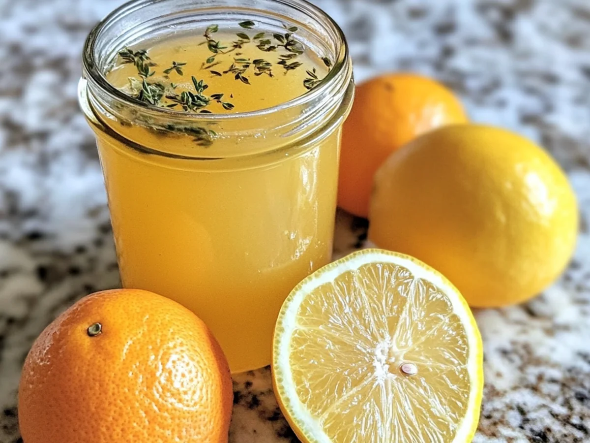 Delicious Zesty Citrus Herb Elixir