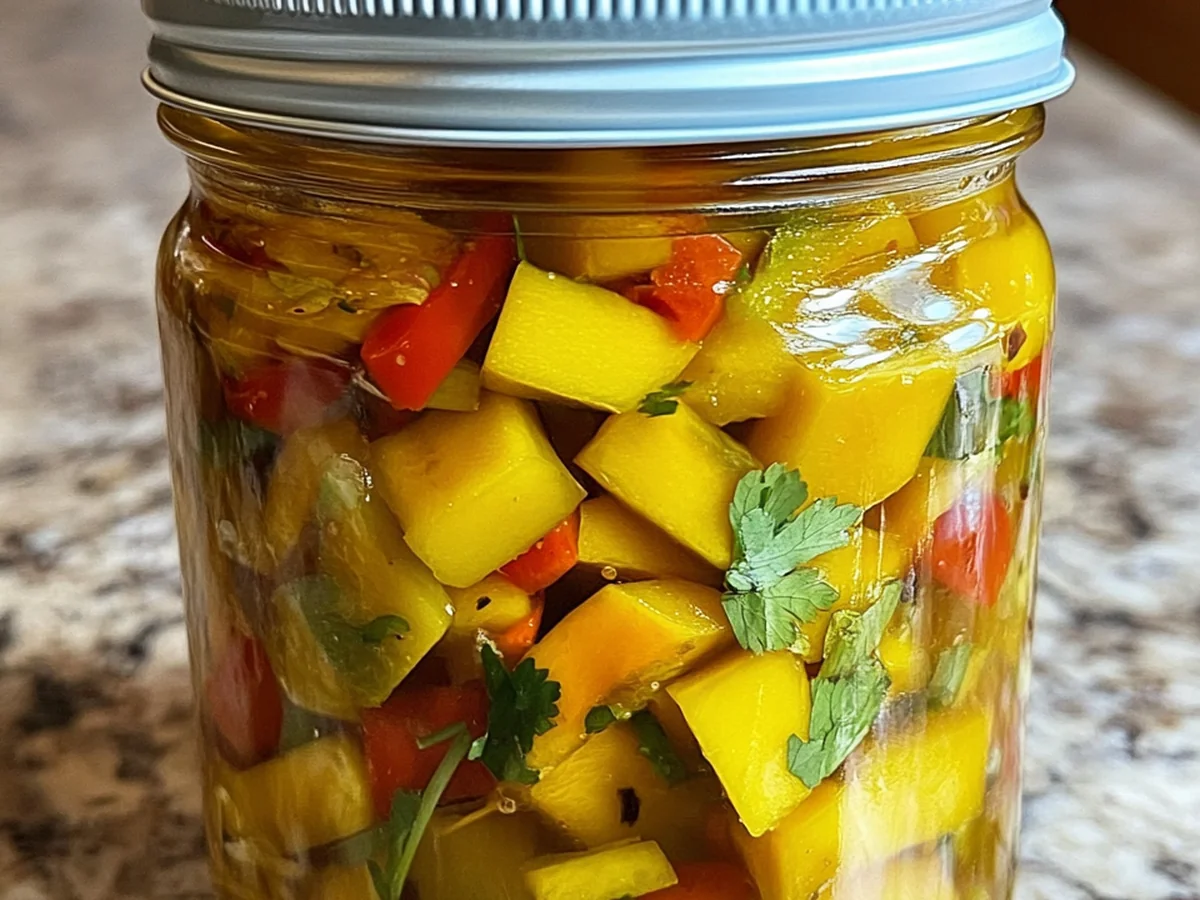 Heavenly Fiery Mango-Infused Pepper Pickles