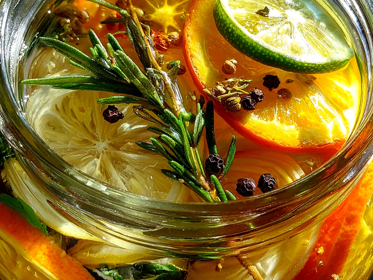 Amazing Zesty Herb-Infused Citrus Vinegar Delight