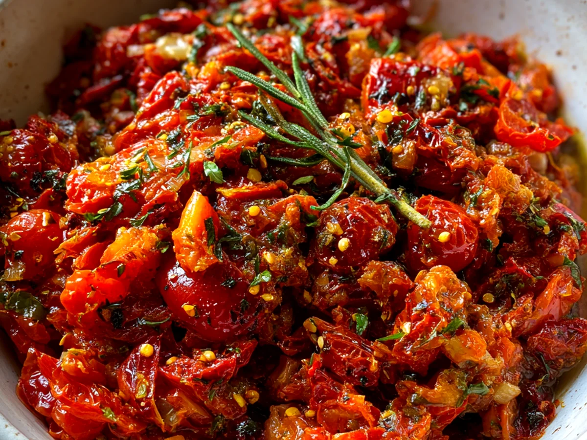 Tasty Herb-Infused Garlic Tomato Bliss
